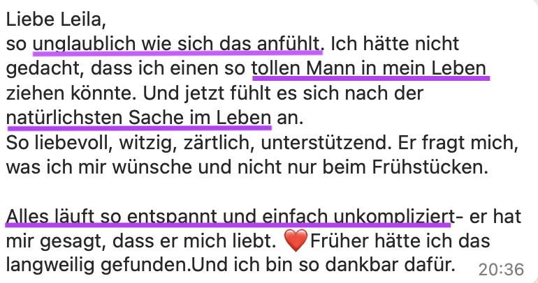 Es ist so entspannt und unkompliziert